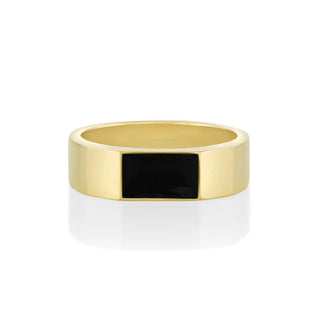 Marrow Fine Jewelry Elton Enamel Men's Band [Yellow Gold]