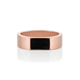  Marrow Fine Jewelry Elton Enamel Men's Band [Rose Gold]