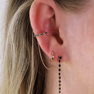 black diamond ear cuff