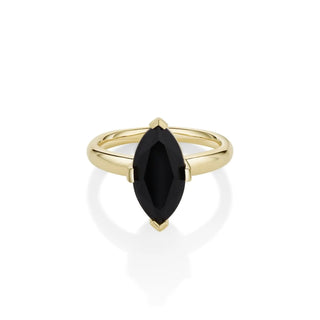 Black Onyx Noelle Ring [Yellow Gold]