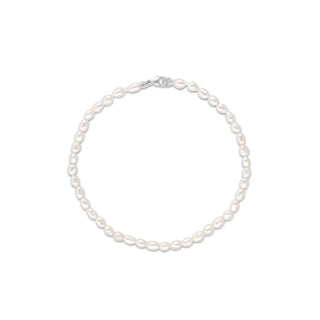 Everyday Tear Drop Pearl Bracelet - Marrow Fine [White Gold]