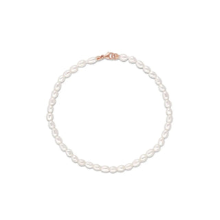 Everyday Tear Drop Pearl Bracelet - Marrow Fine [Rose Gold]