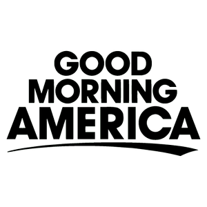 Good Morning America logo in black text on a white background