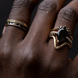 Black Diamond Seven Stars Nesting Ring - Marrow Fine