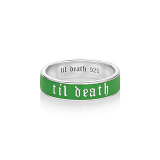 til death scheele's green enamel band [Silver]