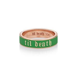 scheele's green til death enamel band [Rose Gold]