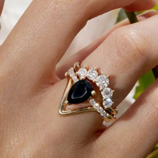 Mini Sweet Melissa Black Onyx Ring Marrow Fine