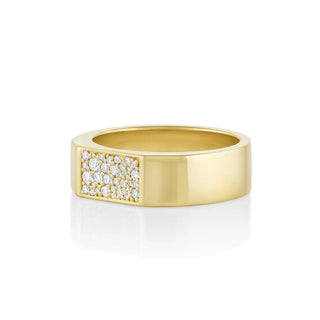 White Diamond Colson Band [Yellow Gold] side view 