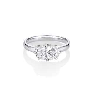 Ophelia lab-created diamond engagement ring in white gold