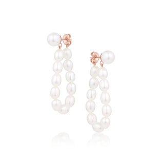 Teardrop Pearl Earrings [RG]