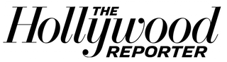 Logo of The Hollywood Reporter with a black text on a white background